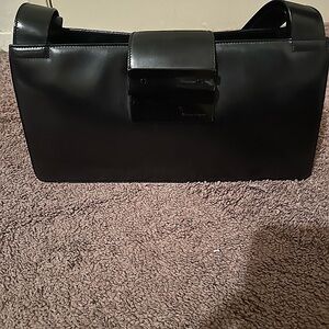 Ferragamo Black Leather Handbag- Almost New